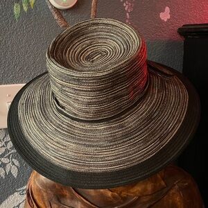 San Diego Hat Company Black and Gray Striped Hat